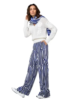 Femmes Caroline Biss Tire*1294-91 / Pull Feminin Effet Broderie