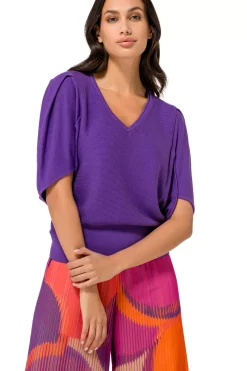 Femmes Caroline Biss Tire*1247-45 / Pull Maille Fine Effet Manches