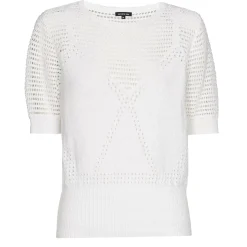 Femmes Caroline Biss Tire*3212-90 / Pull Tricote Semi-Transparent