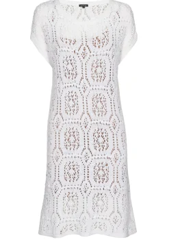 Femmes Caroline Biss Robes*3118-90 / Robe Courte Fraiche Au Crochet