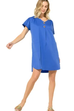 Femmes Caroline Biss Robes*3173-26 / Robe Droite Confortable