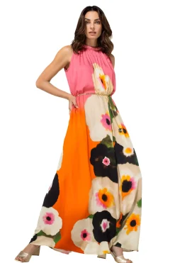 Femmes Caroline Biss Robes*1138-69 / Robe Longue Festive Fluide