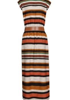 Femmes Caroline Biss Robes*1155-39 / Robe Midi Confortable Coupe Droite