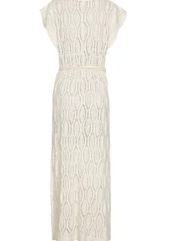 Femmes Caroline Biss Robes*1140-34 / Robe Midi Droite En Crochet