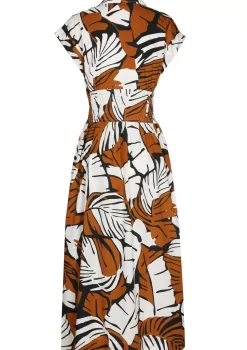 Femmes Caroline Biss Robes*1101-39 / Robe Midi En Coton