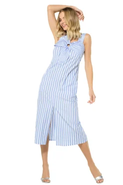 Femmes Caroline Biss Robes*3178-24 / Robe Midi Estivale En Coton