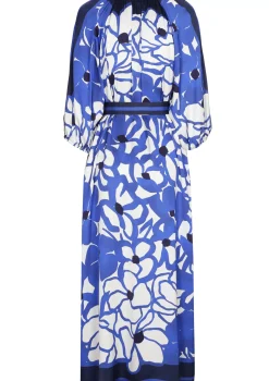 Femmes Caroline Biss Robes*1198-29 / Robe Midi Fluide