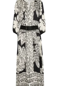 Femmes Caroline Biss Robes*1159-19 / Robe Midi Fluide