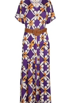 Femmes Caroline Biss Robes*1100-45 / Robe Midi Fluide