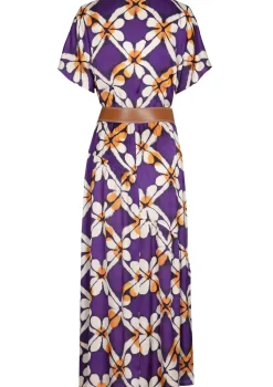 Femmes Caroline Biss Robes*1100-45 / Robe Midi Fluide