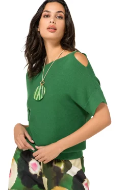 Femmes Caroline Biss Tire*1246-62 / Top En Maille Fine Effet Epaule