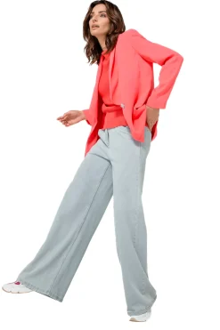 Femmes Caroline Biss Tire*1246-72 / Top En Maille Fine Effet Epaule
