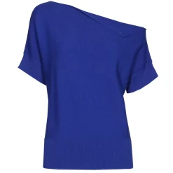 Femmes Caroline Biss Tire*1246-26 / Top En Maille Fine Effet Epaule