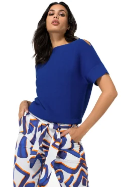 Femmes Caroline Biss Tire*1246-26 / Top En Maille Fine Effet Epaule