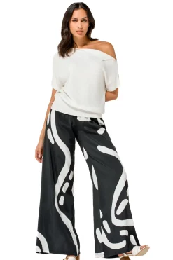 Femmes Caroline Biss Tire*1246-91 / Top En Maille Fine Effet Epaule