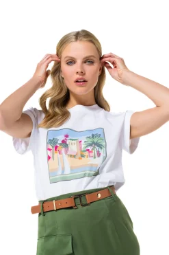 Femmes Caroline Biss Hauts*1980-69 / T-Shirt En Coton